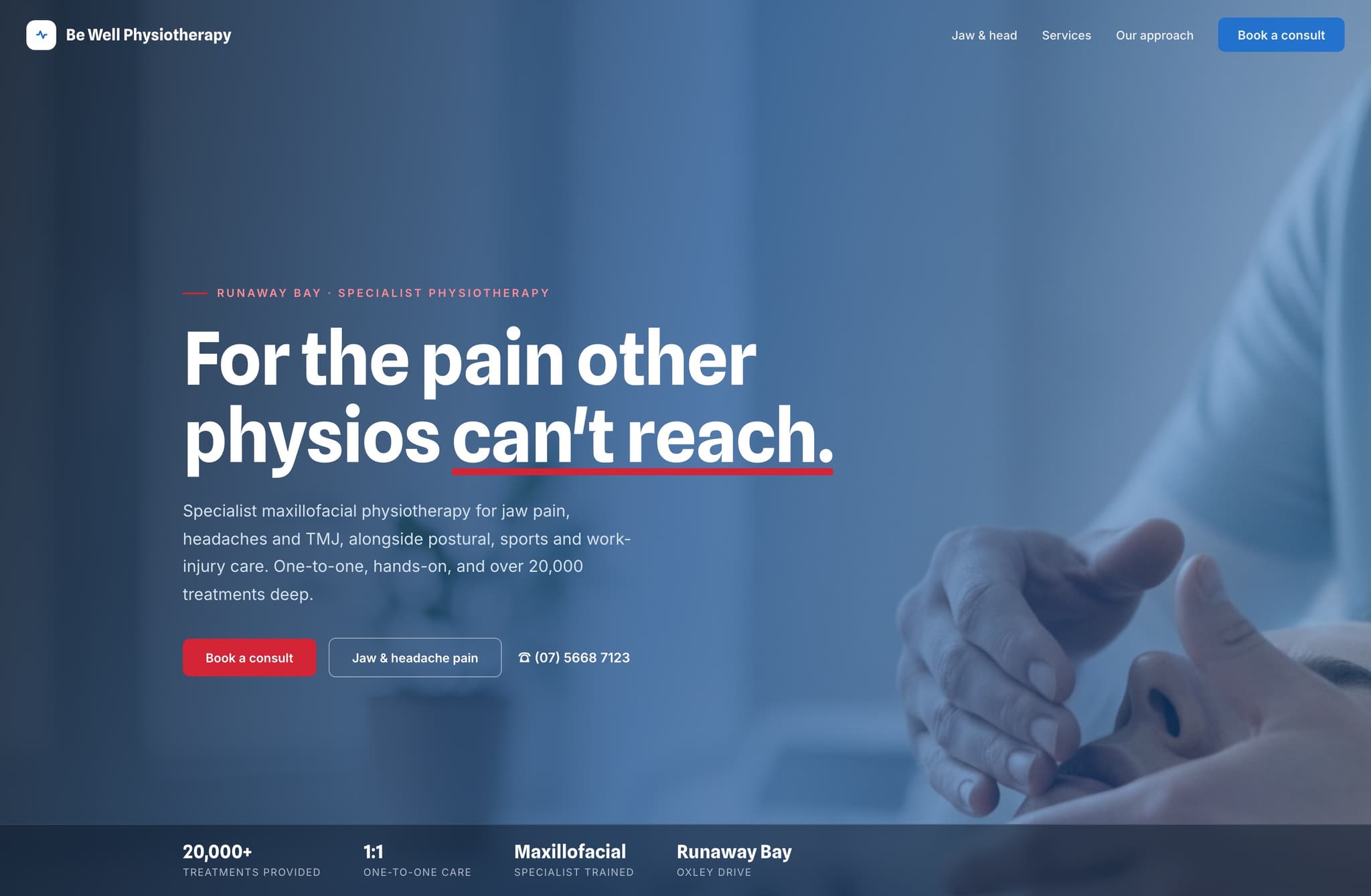 BE Well Physio, Web Design project thumbnail