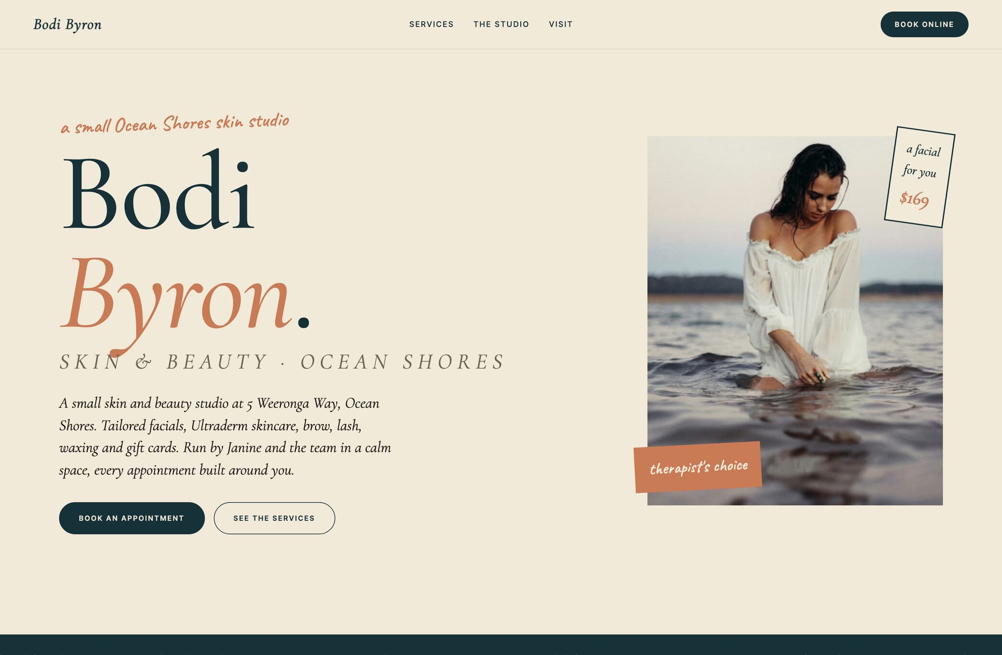 Bodi Byron, Web Design project thumbnail