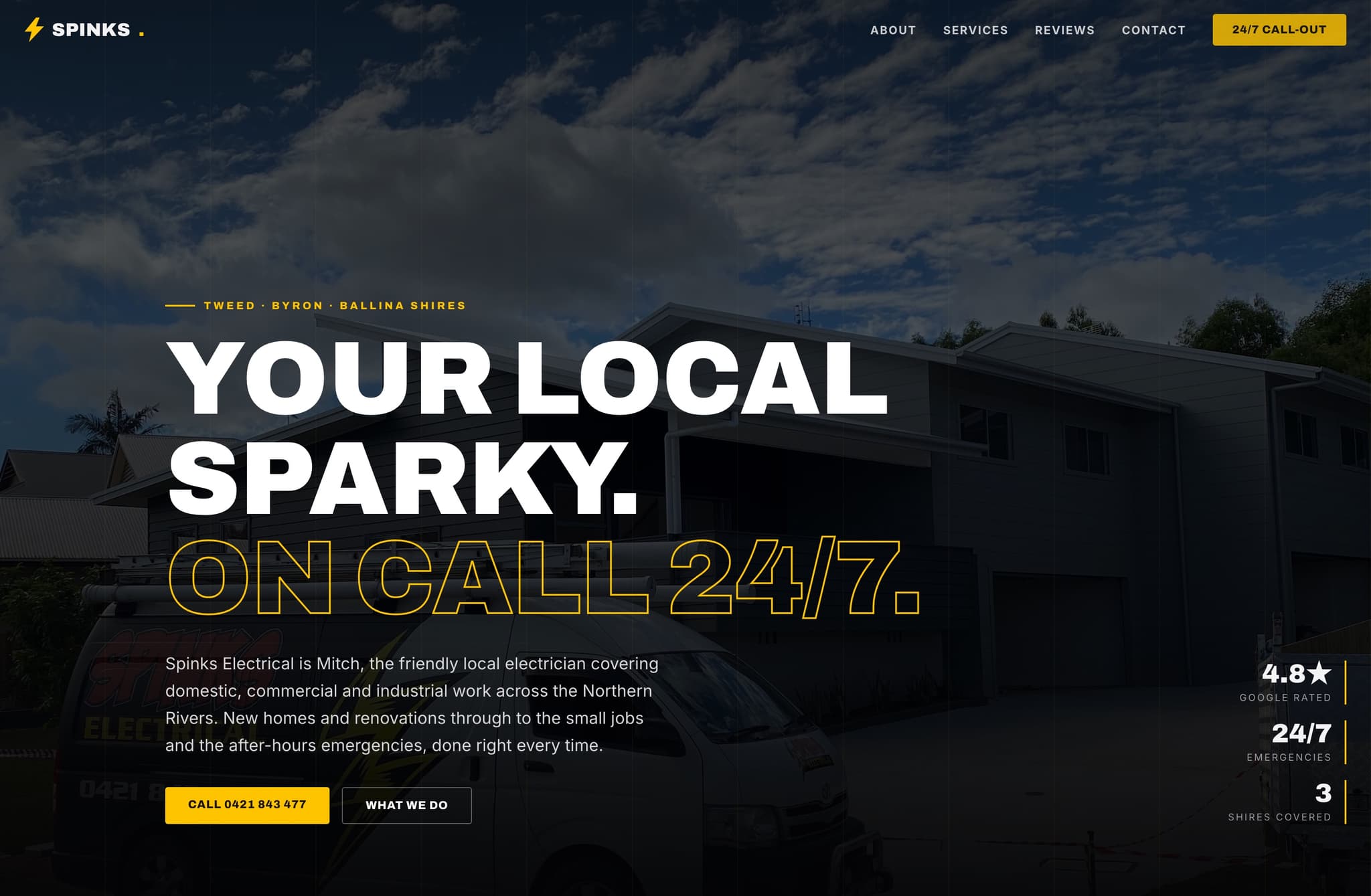 Spinks Electrical, Web Design project thumbnail